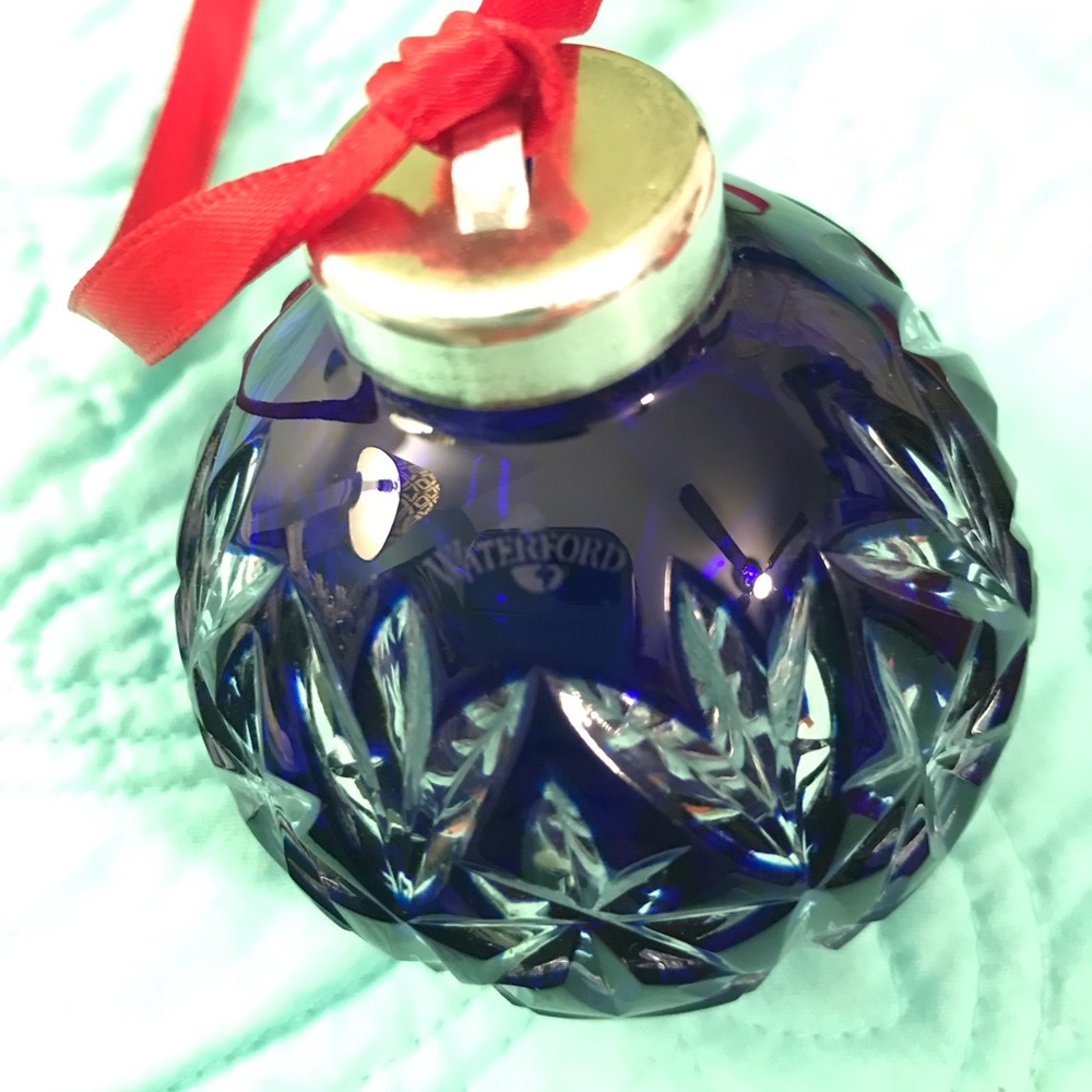 Waterford Cobalt Blue Crystal Ball